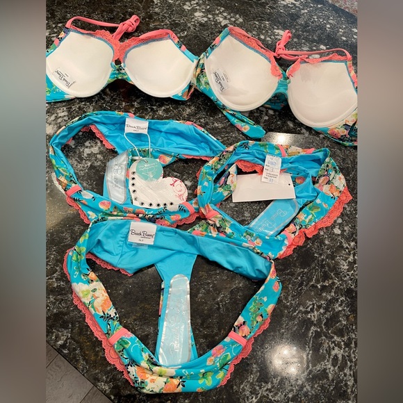 Rarest gem 💎 beach bunny bikini Bahama mama xL set left only - Picture 9 of 12